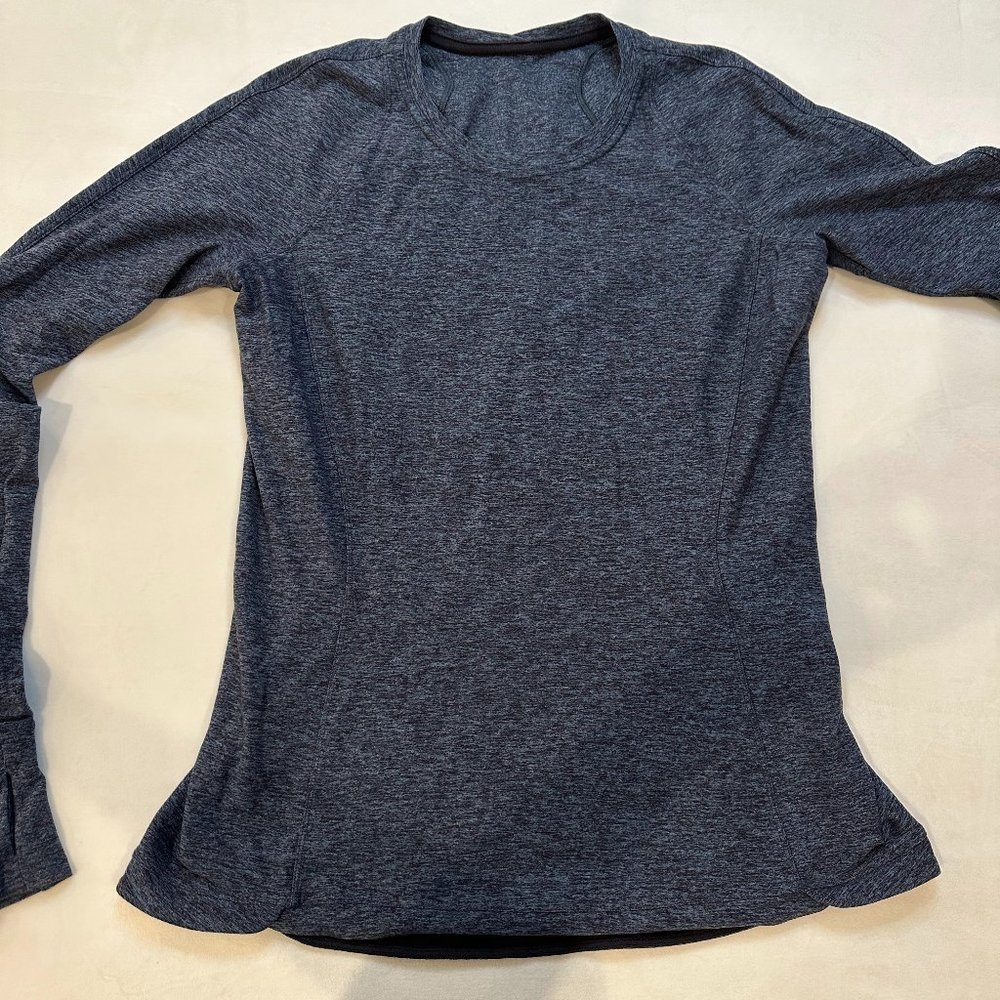 LULULEMON Heather Blue-Gray Pullover - Size 10
